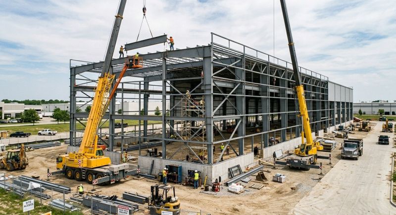 Commercial Garage Construction in Pearland, TX