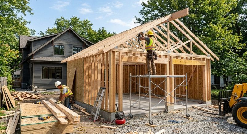 Detached Garage Construction in Pearland, TX