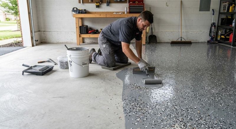 Garage Concrete Coating in Greensboro, NC