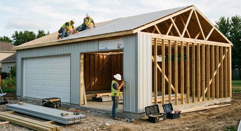 Metal Garage Construction in Mount Pleasant, SC